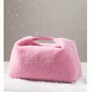 NWT Sherpa Top-Snap Cosmetic Bag